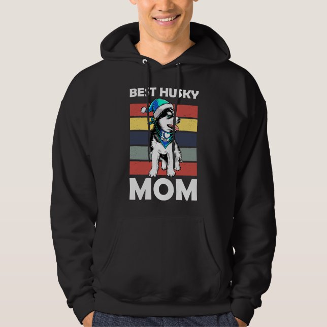 Husky-Mama Hoodie (Vorderseite)
