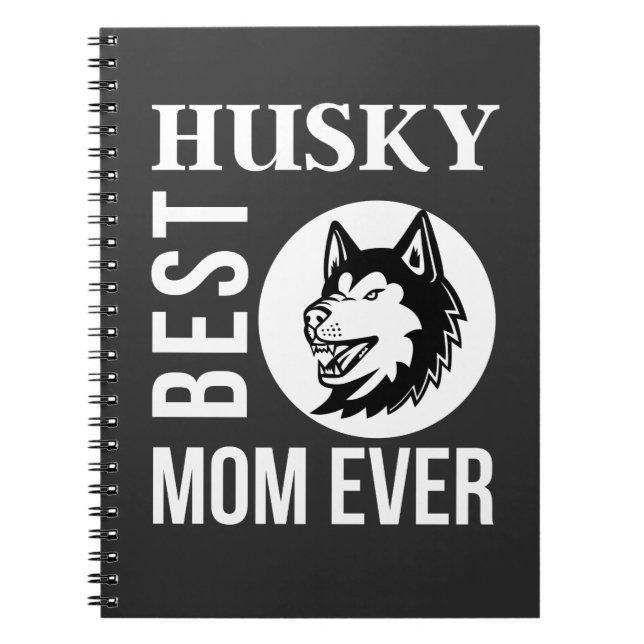 Husky-Mama, Hunde-Mama, Husky-Geschenk Notizblock (Vorderseite)
