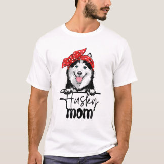 Husky Mama, Husky-Mama spendet Hund Lover sibirisc T-Shirt