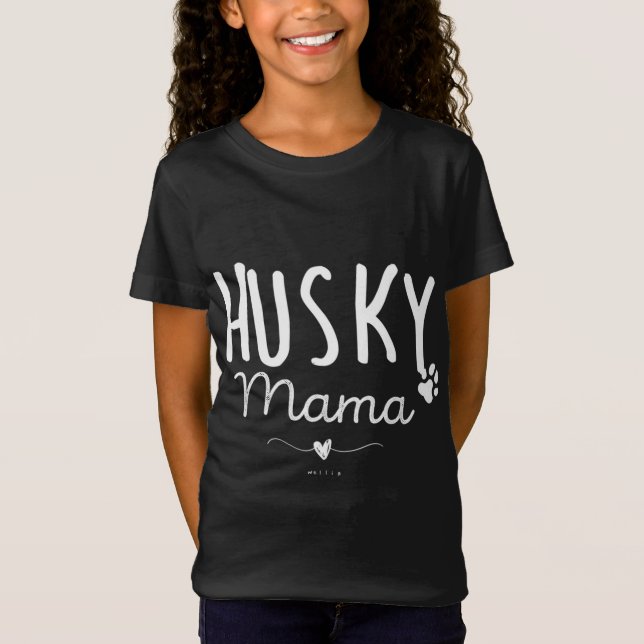 Husky Mama, Husky-Mama spendet Hund Lover sibirisc T-Shirt (Vorderseite)