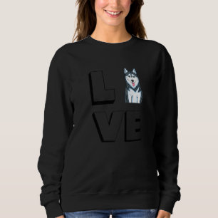 Husky Mama I Liebe Meine sibirische Husky-Liebe Sweatshirt