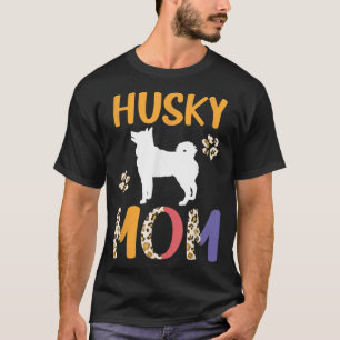 Husky Mama Leopard T-Shirt