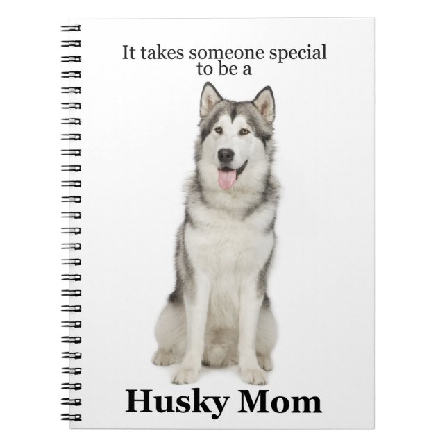 Husky-Mama Notizblock (Vorderseite)