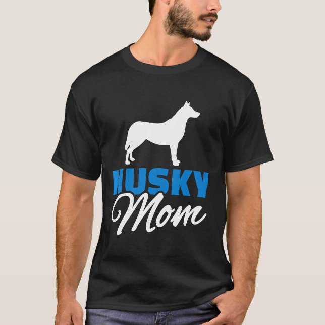 Husky Mama Premium T-Shirt (Vorderseite)