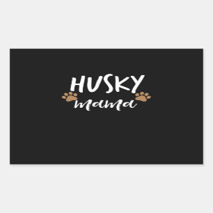 Husky Mama Siberian Husky Mother Hund Lover Gift Rechteckiger Aufkleber