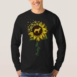Husky Mama Sonnenblume Sibirische Husky Dog Mama M T-Shirt