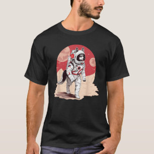 Husky Mars Funny Dog Astronaut T-Shirt