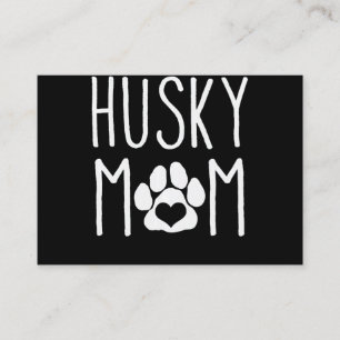 Husky Mom Hundeschenkgeschenk Schöne Dekoratio Visitenkarte