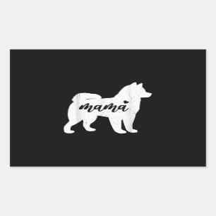 Husky Mthers Day   Dog Paw Lover Gift Rechteckiger Aufkleber