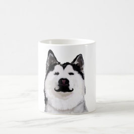Husky Mustaches Tasse