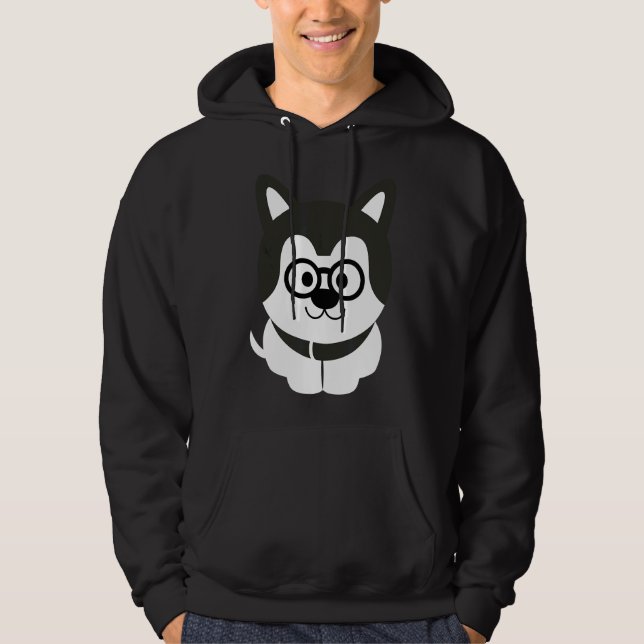 Husky Nerdy Hoodie (Vorderseite)