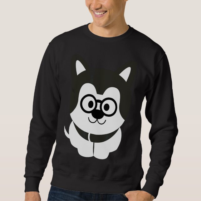 Husky Nerdy Sweatshirt (Vorderseite)