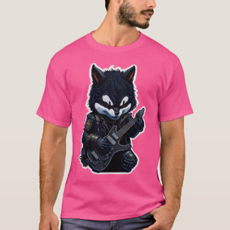 Husky Niedlich Metalhead T-Shirt