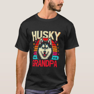 Husky Opa Siberian Husky Hund Haustier für Männer T-Shirt