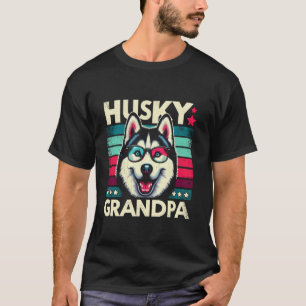 Husky Opa Siberian Husky Hund Haustier für Männer T-Shirt