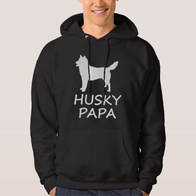 Husky Papa Hoodie (Vorderseite)