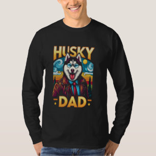 Husky Papa Siberian Husky Hund Haustier für Männer T-Shirt