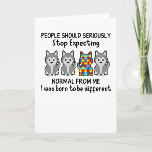 Husky People Should Seriously Autism Awareness Karte