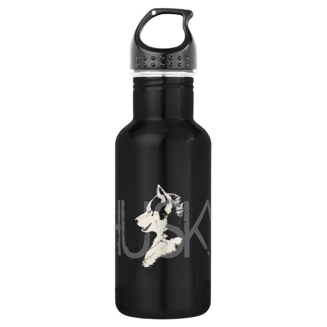 Husky Personalisiert Husky Dose Flasche Edelstahlflasche (Vorderseite)