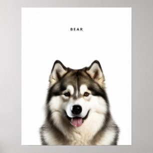 Husky Personalisiert Print Poster