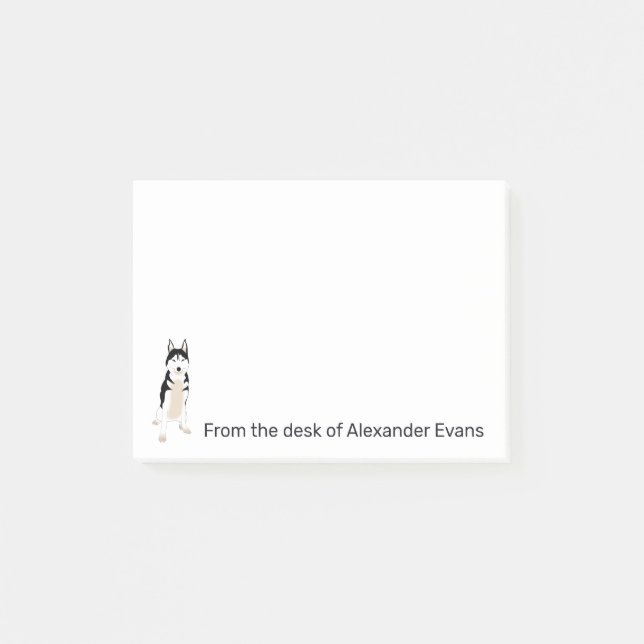 Husky Personalize Post-it Klebezettel (Vorderseite)