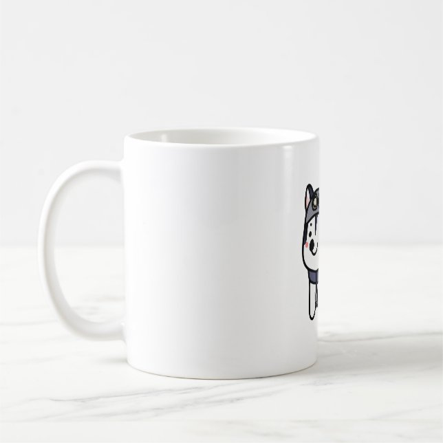 Husky Pilot Hund Lover Malamute Kaffeetasse (Links)