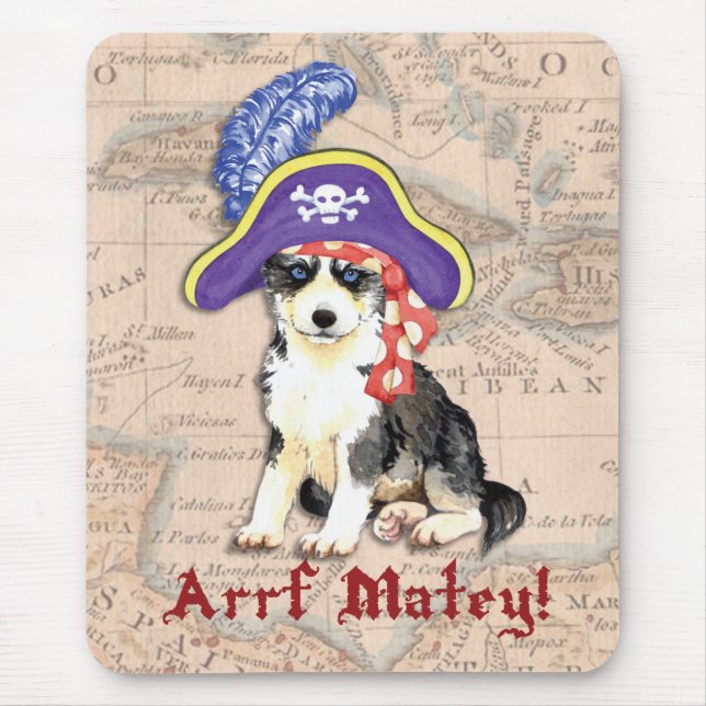 Husky Pirate Mousepad (Vorne)
