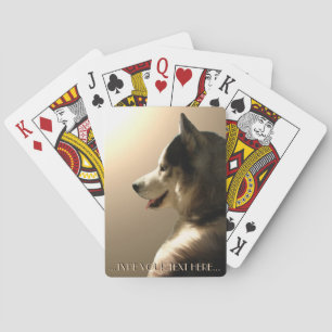 Husky Playing Cards Personalisieren Schlittenhunde Spielkarten