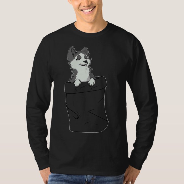 Husky Pocket Protector T-Shirt (Vorderseite)