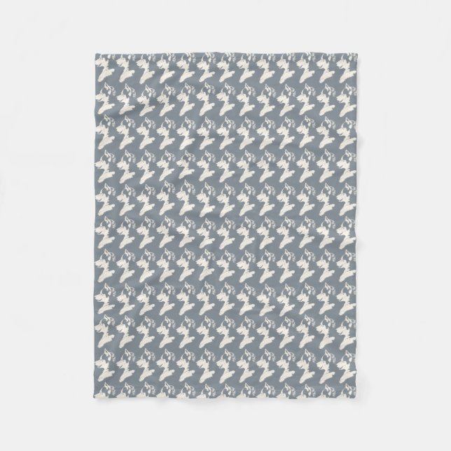 Husky Pup Blanket Siberian Husky Fleece Blanket (Vorderseite)
