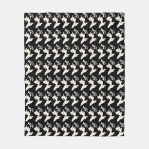 Husky Pup Blanket Siberischer Husky Schlittenhunde Fleecedecke