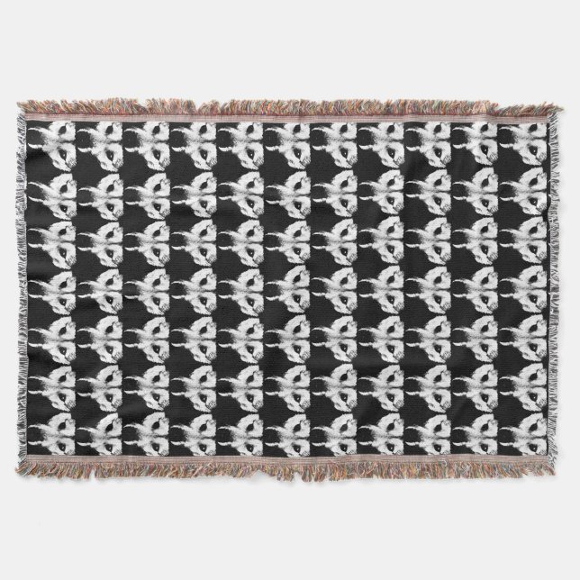 Husky Pup Blanket Siberischer Wolf Pup Throw Blank Decke (Vorderseite)