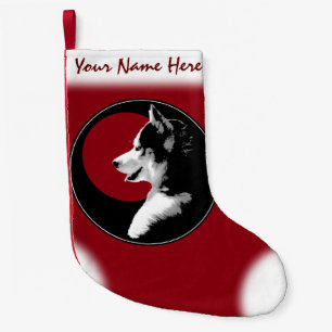 Husky Pup Christmas Strumpf Custom Husky Strumpf Kleiner Weihnachtsstrumpf
