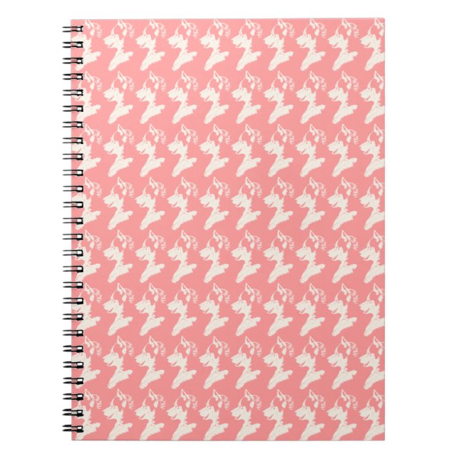 Husky Pup Notebook Siberian Husky Geschenke & Büch Notizblock (Vorderseite)