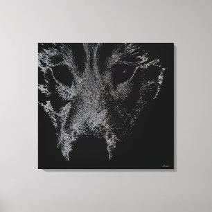 Husky Pup Print Husky Wolf Dog Canvas Print Leinwanddruck