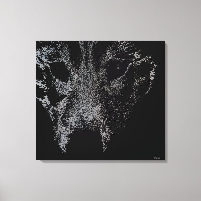 Husky Pup Print Husky Wolf Dog Canvas Print Leinwanddruck (Vorderseite)