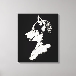 Husky Pup Print Siberian Husky Dog Canvas Print Leinwanddruck