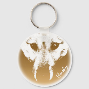 Husky Pup Schlüsselanhänger Husky Wolf Dog Custom