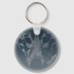 Husky Pup Schlüsselanhänger Husky Wolf Dog Custom