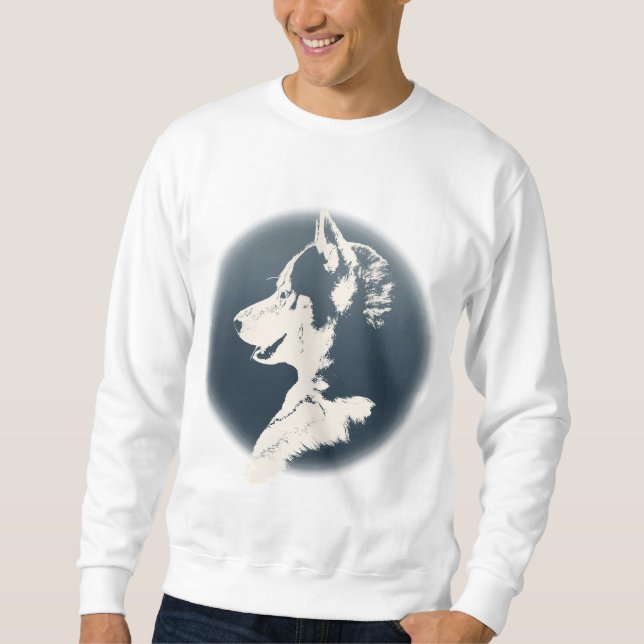 Husky Pup Shirt Husky Sweatshirt Schlitten Hundesh (Vorderseite)