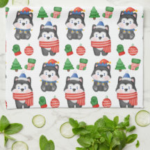 Husky Puppy Dog Weihnachtsfeiertag Weihnachten