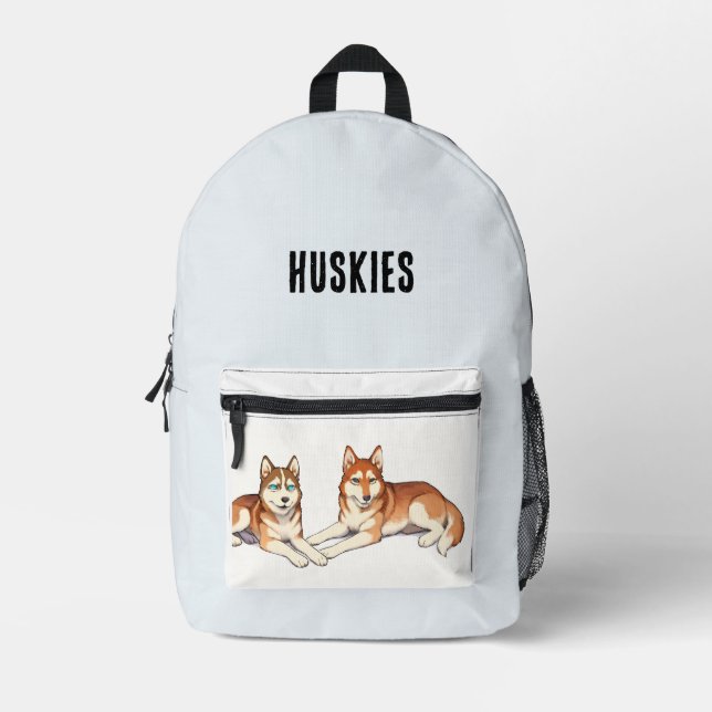Husky-Rucksack Bedruckter Rucksack (Vorderseite)