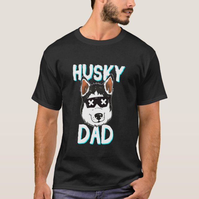 Husky-Schlittenhund T-Shirt (Vorderseite)