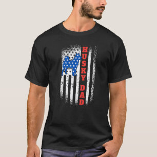 Husky-Schlittenhund-Vater Husky-Vater Musher T-Shirt