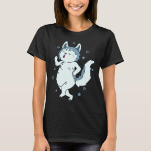 Husky Schlittenhunde Lieben Joggen Hunde Rasse T-Shirt
