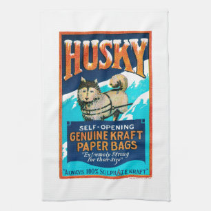 Husky Selbstöffnungs-Original Kraft Papiertaschen Geschirrtuch