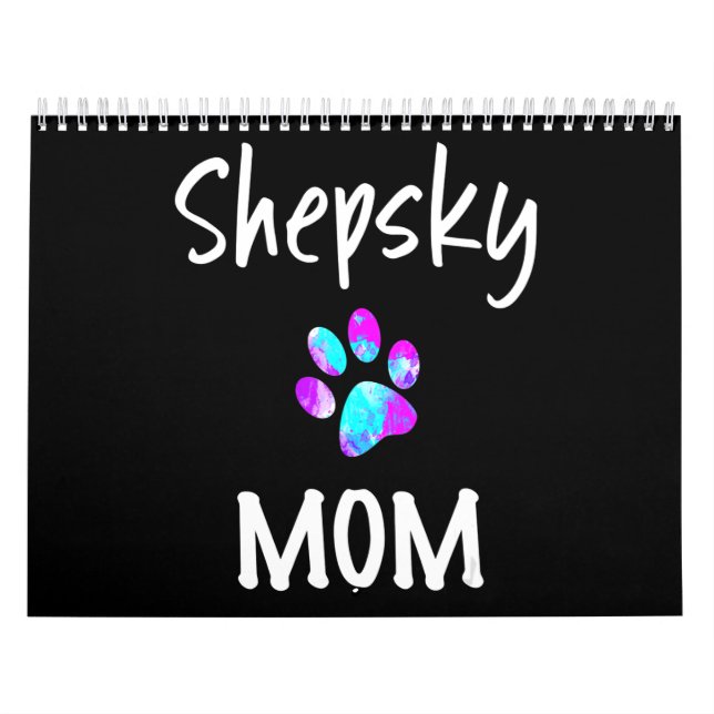 Husky| Shepsky Mama Husky Mix Hund Kalender (Titelbild)