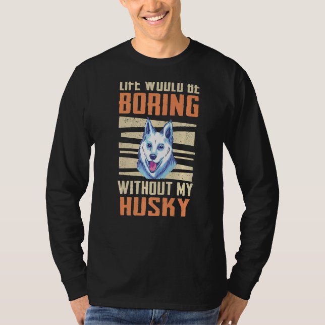 Husky Siberian Husky Hund T-Shirt (Vorderseite)