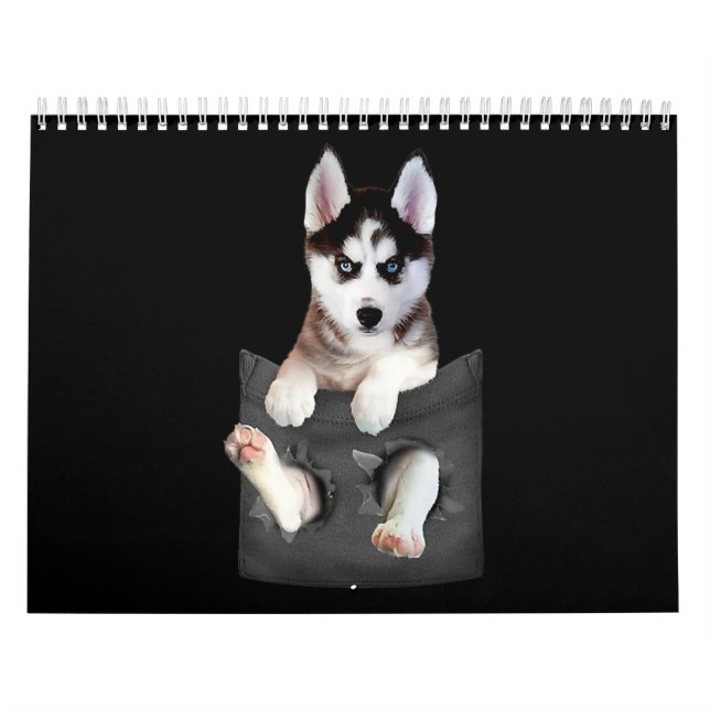 Husky| Siberischer Husky in Pocket Puppy Kalender (Titelbild)