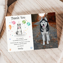 Husky Sibir Welpe Hund Geburtstag Danke Karte